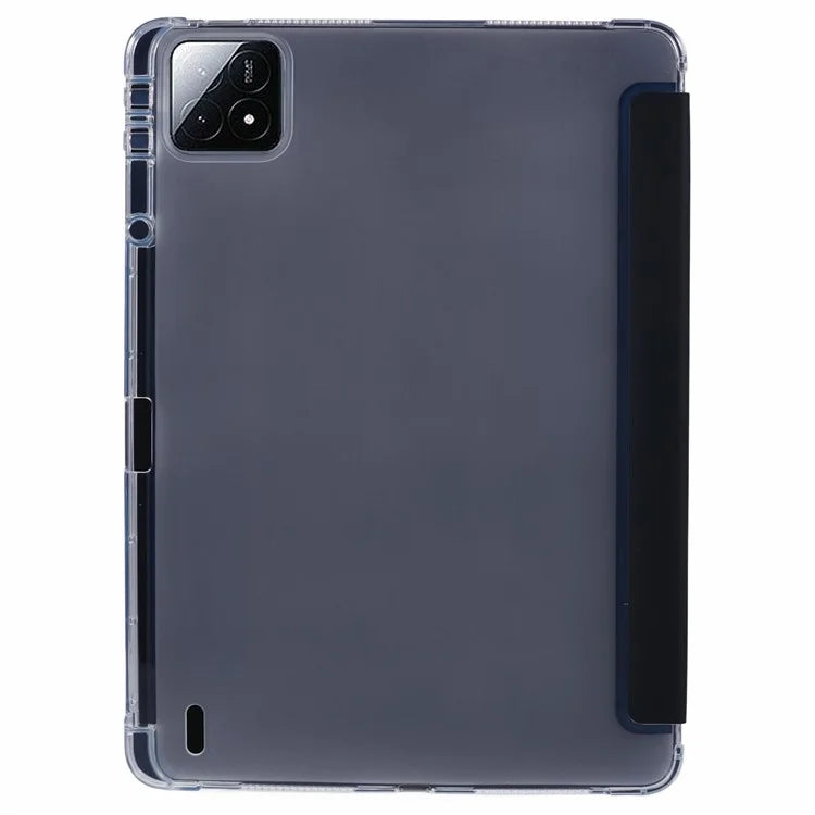 For Xiaomi Pad 6S Pro 12.4 Case Tri-fold Stand Leather Tablet Cover with Pen Slot