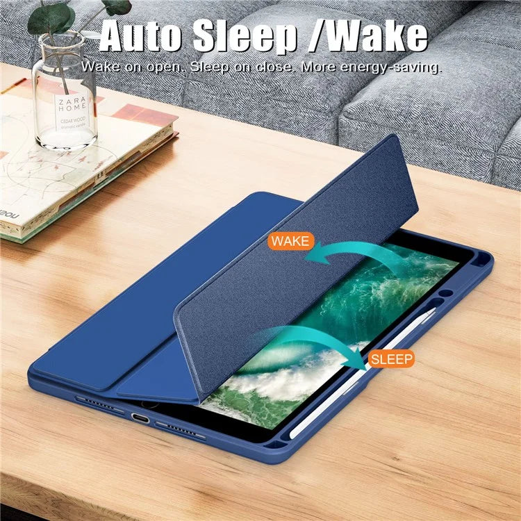 Case for iPad 10.2 (2019) / (2020) / (2021) / iPad Pro 10.5-inch (2017) / Air 10.5 inch (2019) Tri-fold Stand Leather Cover
