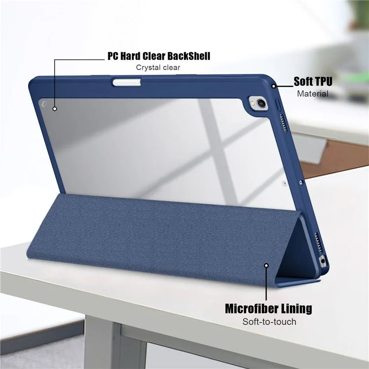 Case for iPad 10.2 (2019) / (2020) / (2021) / iPad Pro 10.5-inch (2017) / Air 10.5 inch (2019) Tri-fold Stand Leather Cover