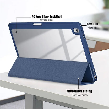 Case for iPad 10.2 (2019) / (2020) / (2021) / iPad Pro 10.5-inch (2017) / Air 10.5 inch (2019) Tri-fold Stand Leather Cover