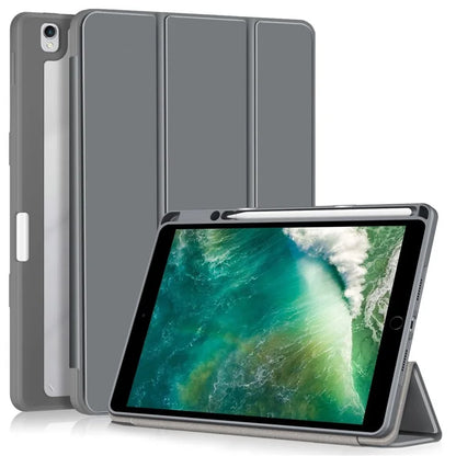 Case for iPad 10.2 (2019) / (2020) / (2021) / iPad Pro 10.5-inch (2017) / Air 10.5 inch (2019) Tri-fold Stand Leather Cover