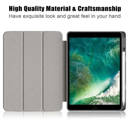 Case for iPad 10.2 (2019) / (2020) / (2021) / iPad Pro 10.5-inch (2017) / Air 10.5 inch (2019) Tri-fold Stand Leather Cover