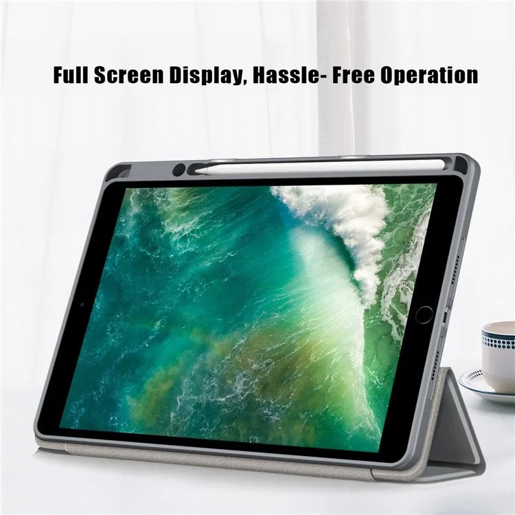Case for iPad 10.2 (2019) / (2020) / (2021) / iPad Pro 10.5-inch (2017) / Air 10.5 inch (2019) Tri-fold Stand Leather Cover