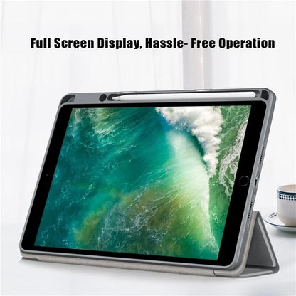 Case for iPad 10.2 (2019) / (2020) / (2021) / iPad Pro 10.5-inch (2017) / Air 10.5 inch (2019) Tri-fold Stand Leather Cover