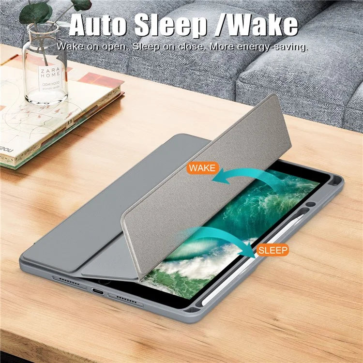 Case for iPad 10.2 (2019) / (2020) / (2021) / iPad Pro 10.5-inch (2017) / Air 10.5 inch (2019) Tri-fold Stand Leather Cover