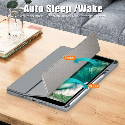 Case for iPad 10.2 (2019) / (2020) / (2021) / iPad Pro 10.5-inch (2017) / Air 10.5 inch (2019) Tri-fold Stand Leather Cover