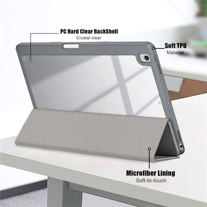 Case for iPad 10.2 (2019) / (2020) / (2021) / iPad Pro 10.5-inch (2017) / Air 10.5 inch (2019) Tri-fold Stand Leather Cover
