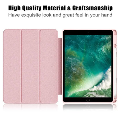 Case for iPad 10.2 (2019) / (2020) / (2021) / iPad Pro 10.5-inch (2017) / Air 10.5 inch (2019) Tri-fold Stand Leather Cover