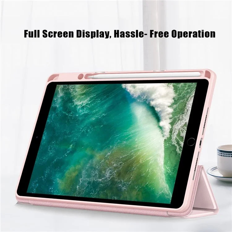 Case for iPad 10.2 (2019) / (2020) / (2021) / iPad Pro 10.5-inch (2017) / Air 10.5 inch (2019) Tri-fold Stand Leather Cover