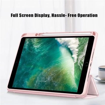 Case for iPad 10.2 (2019) / (2020) / (2021) / iPad Pro 10.5-inch (2017) / Air 10.5 inch (2019) Tri-fold Stand Leather Cover