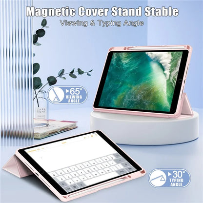 Case for iPad 10.2 (2019) / (2020) / (2021) / iPad Pro 10.5-inch (2017) / Air 10.5 inch (2019) Tri-fold Stand Leather Cover