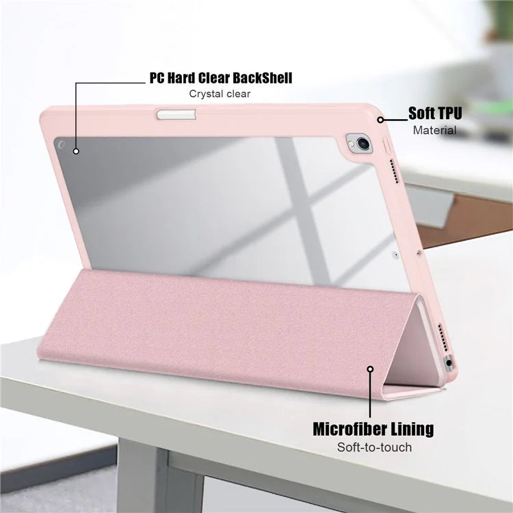 Case for iPad 10.2 (2019) / (2020) / (2021) / iPad Pro 10.5-inch (2017) / Air 10.5 inch (2019) Tri-fold Stand Leather Cover