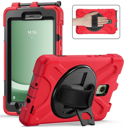 For Samsung Galaxy Tab Active 3 T570 / Tab Active5 X306B Case Hand Strap Kickstand PC+Silicone Rugged Cover