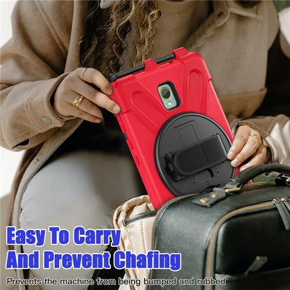 For Samsung Galaxy Tab Active 3 T570 / Tab Active5 X306B Case Hand Strap Kickstand PC+Silicone Rugged Cover