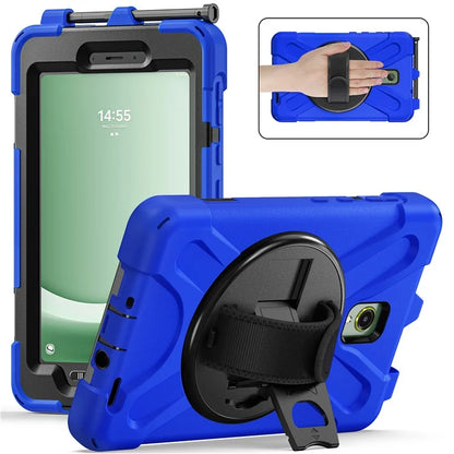 For Samsung Galaxy Tab Active 3 T570 / Tab Active5 X306B Case Hand Strap Kickstand PC+Silicone Rugged Cover