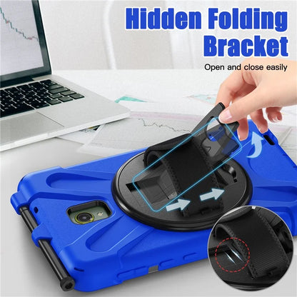 For Samsung Galaxy Tab Active 3 T570 / Tab Active5 X306B Case Hand Strap Kickstand PC+Silicone Rugged Cover