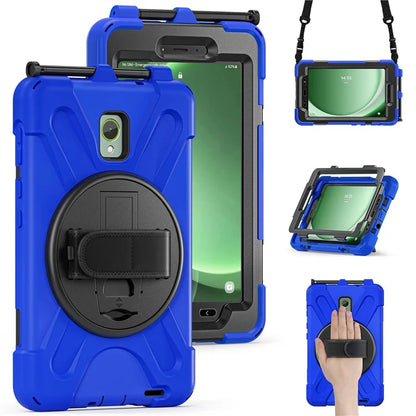 For Samsung Galaxy Tab Active 3 T570 / Tab Active5 X306B Case PC+Silicone Protective Cover with Shoulder Strap