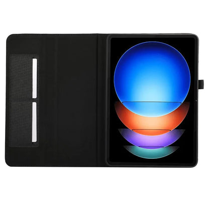 For Xiaomi Pad 6S Pro 12.4 Case Cloth Texture Leather Tablet Stand Cover with Card Holder