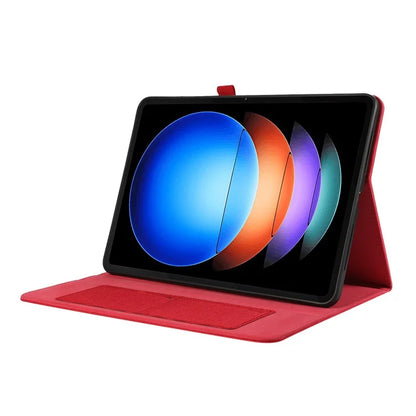 For Xiaomi Pad 6S Pro 12.4 Case Cloth Texture Leather Tablet Stand Cover with Card Holder