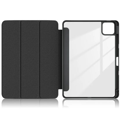 For Xiaomi Pad 6S Pro 12.4 Case Tri-fold Stand PU Leather Tablet Cover with Pen Slot