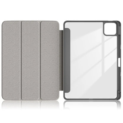 For Xiaomi Pad 6S Pro 12.4 Case Tri-fold Stand PU Leather Tablet Cover with Pen Slot