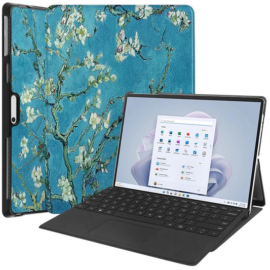 For Microsoft Surface Pro 10 / Pro 11 Case PU Leather Pattern Printing Stand Folio Tablet Cover