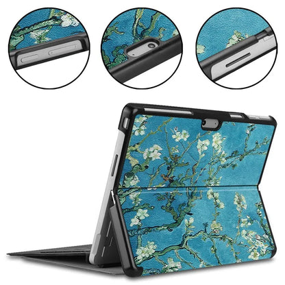 For Microsoft Surface Pro 10 / Pro 11 Case PU Leather Pattern Printing Stand Folio Tablet Cover