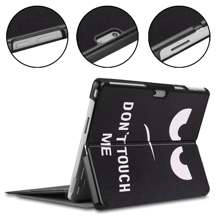 For Microsoft Surface Pro 10 / Pro 11 Case PU Leather Pattern Printing Stand Folio Tablet Cover