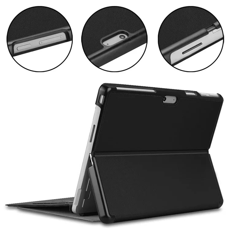 For Microsoft Surface Pro 10 / Pro 11 Case PU Leather Folding Stand Folio Tablet Cover