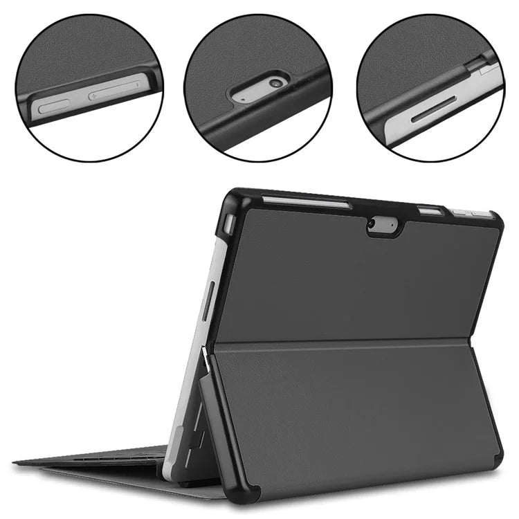 For Microsoft Surface Pro 10 / Pro 11 Case PU Leather Folding Stand Folio Tablet Cover