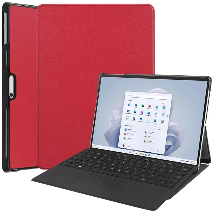 For Microsoft Surface Pro 10 / Pro 11 Case PU Leather Folding Stand Folio Tablet Cover
