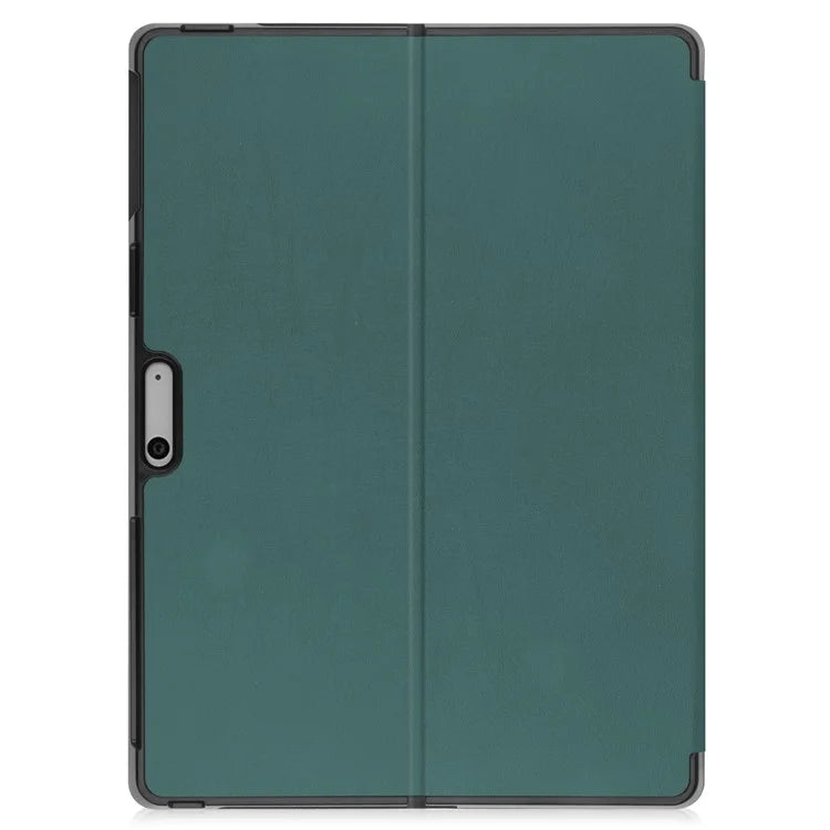 For Microsoft Surface Pro 10 / Pro 11 Case PU Leather Folding Stand Folio Tablet Coverish Green