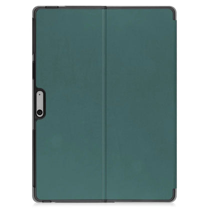 For Microsoft Surface Pro 10 / Pro 11 Case PU Leather Folding Stand Folio Tablet Coverish Green