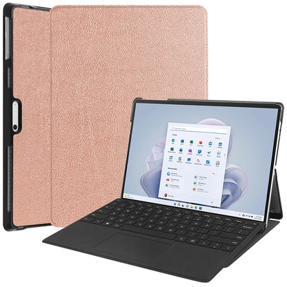 For Microsoft Surface Pro 10 / Pro 11 Case PU Leather Folding Stand Folio Tablet Cover