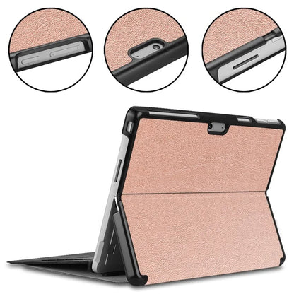 For Microsoft Surface Pro 10 / Pro 11 Case PU Leather Folding Stand Folio Tablet Cover