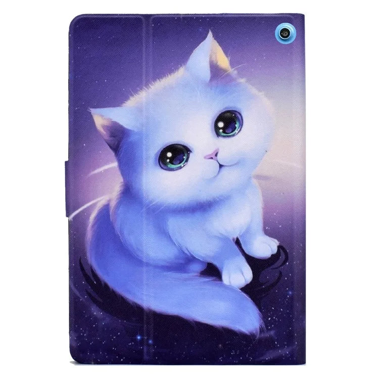 A2 For Amazon Fire HD 10 (2023) Case Pattern Printed PU Leather Tablet Cover with Card Slots