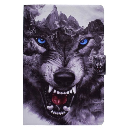 A2 For Amazon Fire HD 10 (2023) Case Pattern Printed PU Leather Tablet Cover with Card Slots