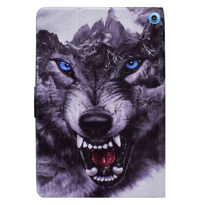 A2 For Amazon Fire HD 10 (2023) Case Pattern Printed PU Leather Tablet Cover with Card Slots