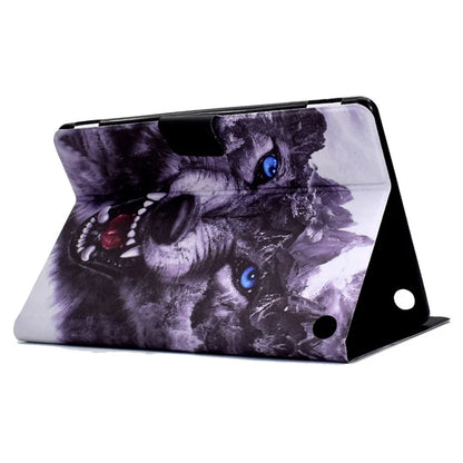 A2 For Amazon Fire HD 10 (2023) Case Pattern Printed PU Leather Tablet Cover with Card Slots