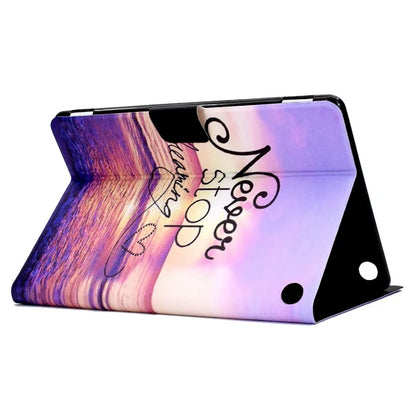 A2 For Amazon Fire HD 10 (2023) Case Pattern Printed PU Leather Tablet Cover with Card Slots