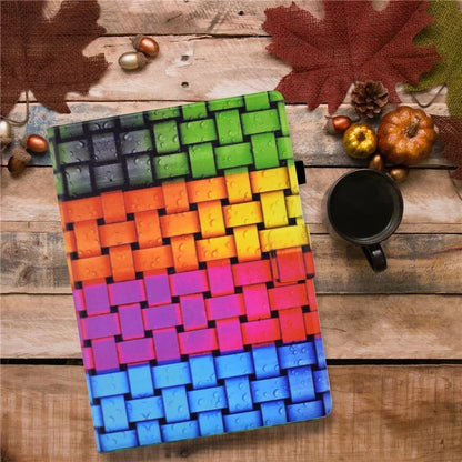 A2 For Amazon Fire HD 10 (2023) Case Pattern Printed PU Leather Tablet Cover with Card Slots