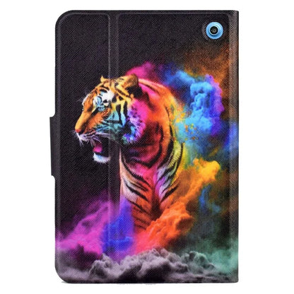 A2 For Amazon Fire HD 10 (2023) Case Pattern Printed PU Leather Tablet Cover with Card Slots
