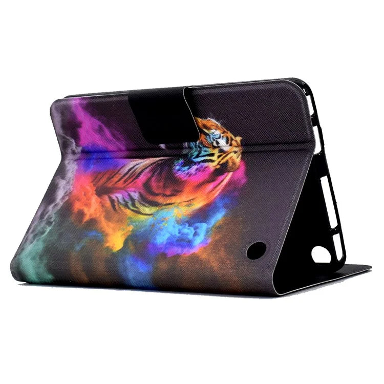 A2 For Amazon Fire HD 10 (2023) Case Pattern Printed PU Leather Tablet Cover with Card Slots