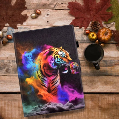 A2 For Amazon Fire HD 10 (2023) Case Pattern Printed PU Leather Tablet Cover with Card Slots