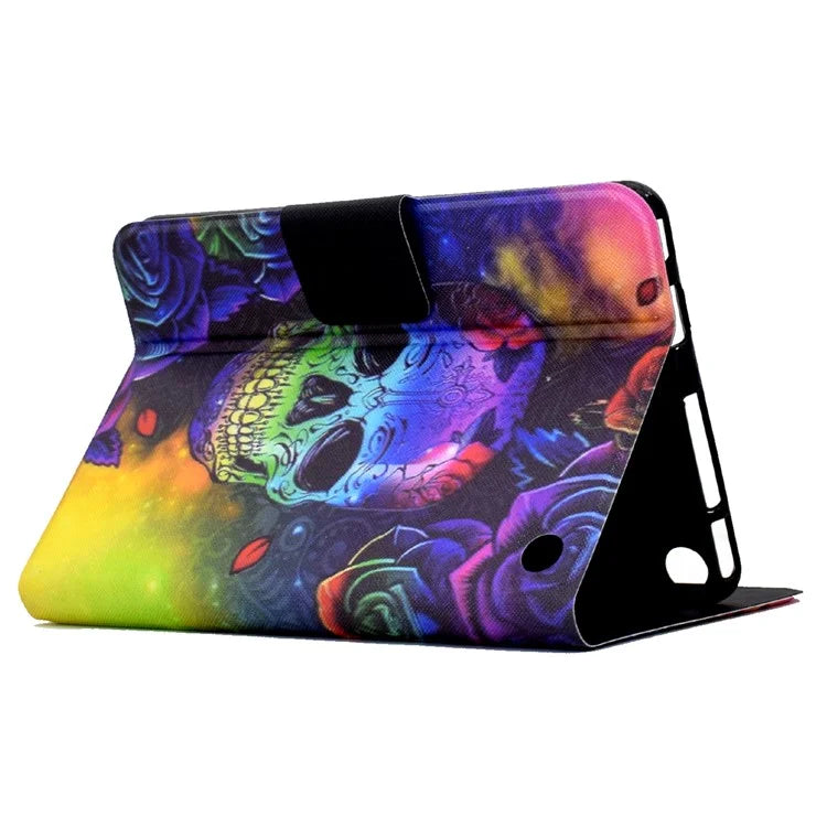 A2 For Amazon Fire HD 10 (2023) Case Pattern Printed PU Leather Tablet Cover with Card Slots