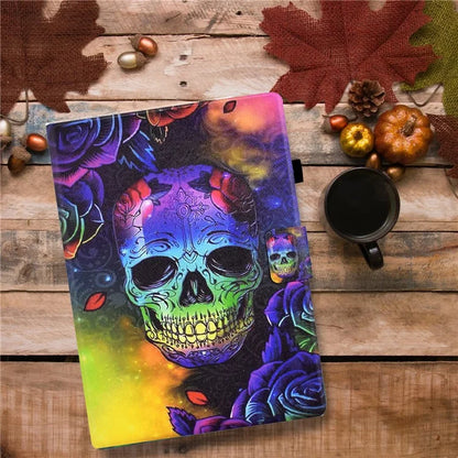 A2 For Amazon Fire HD 10 (2023) Case Pattern Printed PU Leather Tablet Cover with Card Slots