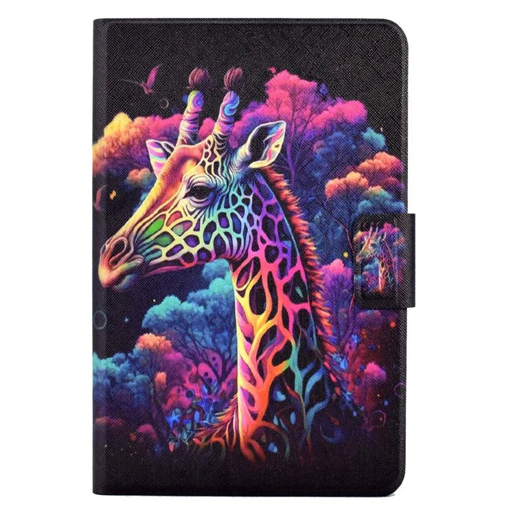 A2 For Amazon Fire HD 10 (2023) Case Pattern Printed PU Leather Tablet Cover with Card Slots