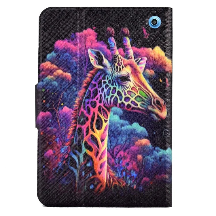 A2 For Amazon Fire HD 10 (2023) Case Pattern Printed PU Leather Tablet Cover with Card Slots