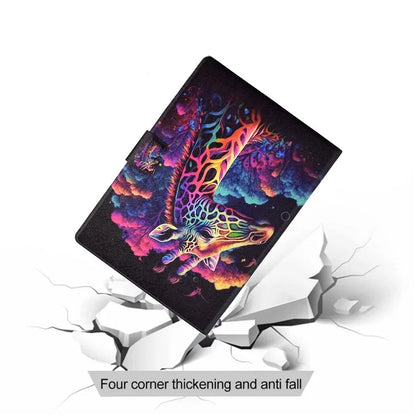 A2 For Amazon Fire HD 10 (2023) Case Pattern Printed PU Leather Tablet Cover with Card Slots