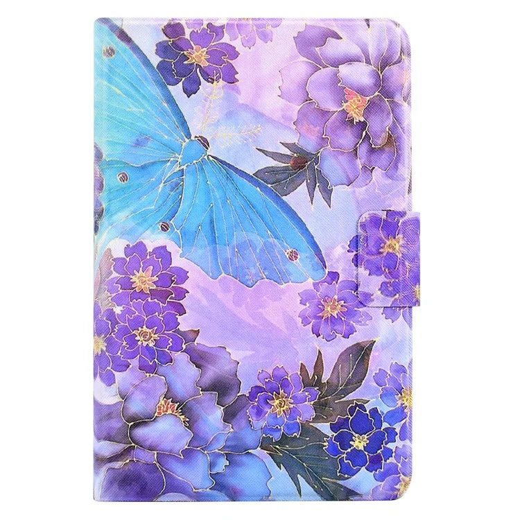 A2 For Amazon Fire HD 10 (2023) Case Pattern Printed PU Leather Tablet Cover with Card Slots